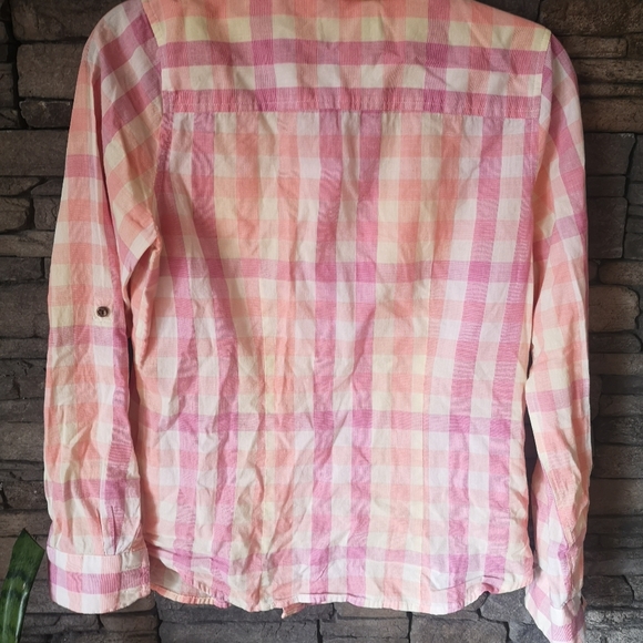 The North Face- Plaid Long Sleeve-Sz M - Picture 3 of 3